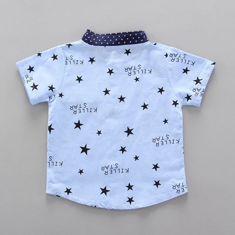 New Summer Baby Clothes Suit Children Boys Casual Shirt Shorts 2Pcs/Sets Infant Outfits Toddler Fashion Costume Kids Tracksuits