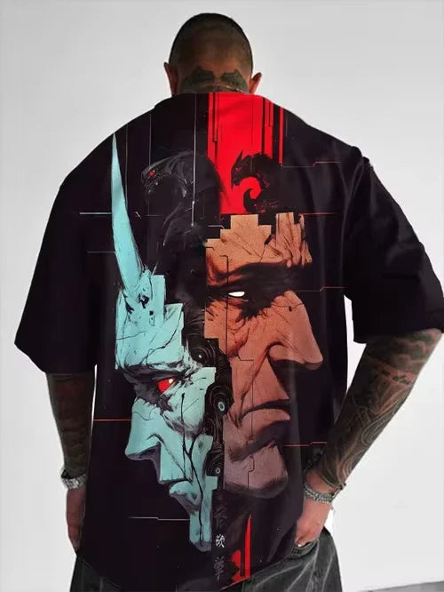 Japanese Anime Style Girl 3D Print T-Shirt Men Women Fashion Plus Size Casual Short Sleeve Tops Tees Manga Sexy T Shirts Homme