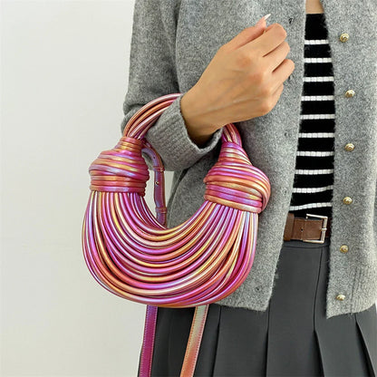MOODS Luxury Evening Purses For Women Golden Noodle Knot Design Dinner Party Clutch Bag 2023 Luxury Designer Purses And Handbags