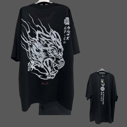 JAPAN BUSHIDO Anime Printed Men T-shirt City Fitness Training Sportswear Loose Casual Crewneck Men's T Shirts Couples Cotton Tee