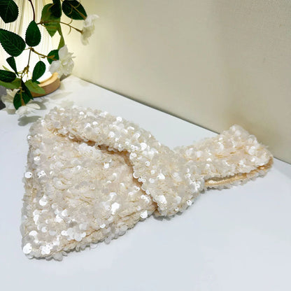 Elegant White Sequin Clutch Evening Bag for Women Mini Hobo Handbag Bridal Party Prom Dress Accessory Female Wedding Purse