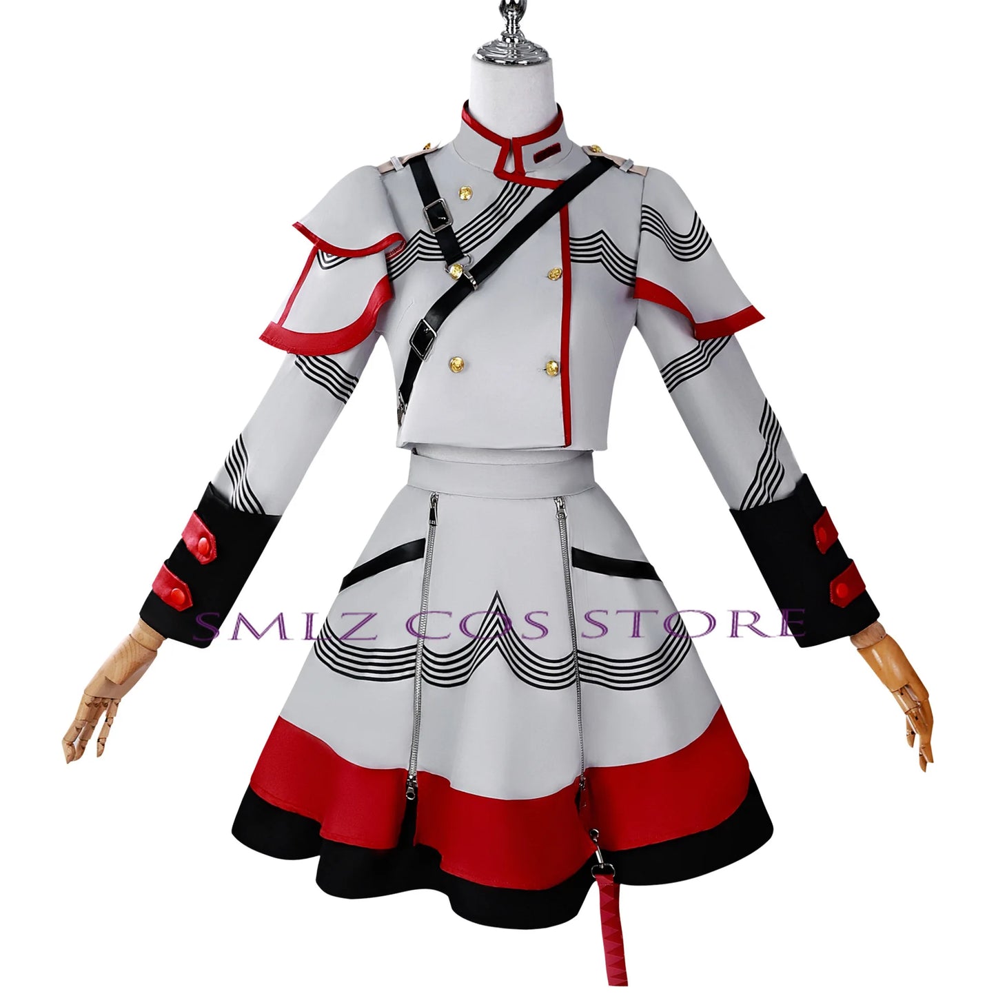 Wholesale Kasane Teto Cosplay Costume Anime Vtuber Cosplay Dress Halloween Party Women Performance Suit for  Kasane Teto Wig