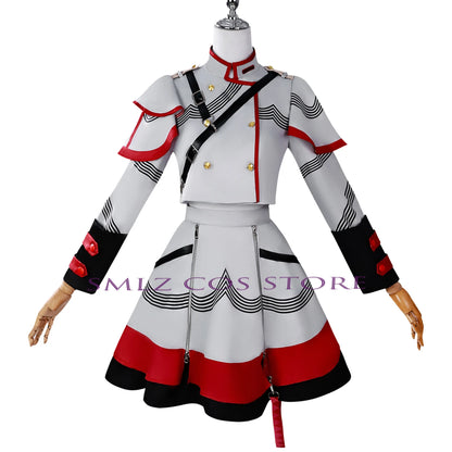 Wholesale Kasane Teto Cosplay Costume Anime Vtuber Cosplay Dress Halloween Party Women Performance Suit for  Kasane Teto Wig