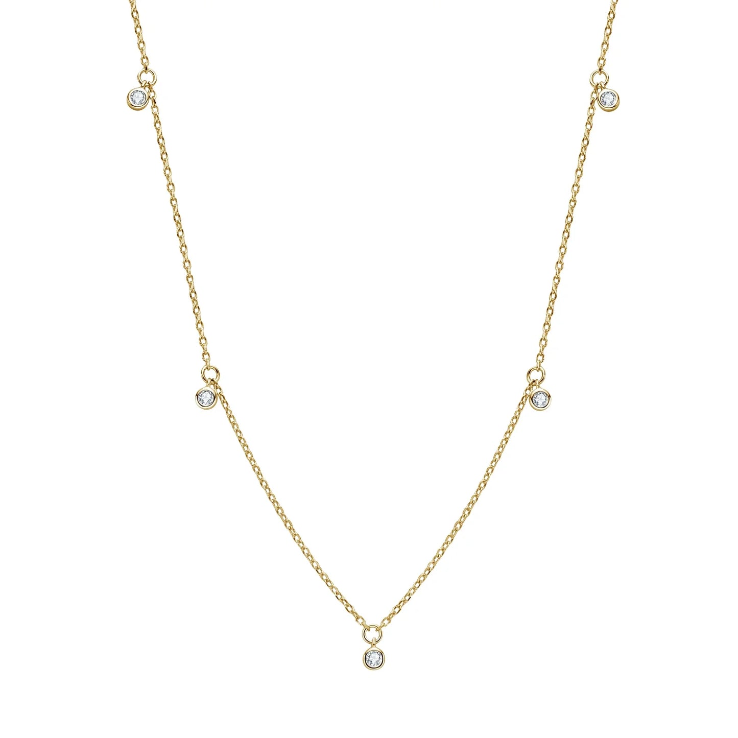 2.5mm 3mm Moissanite Diamond Necklaces Real Silver Chain 925 for Women Jewelry Plated 18K Gold Choker Birthday Gift