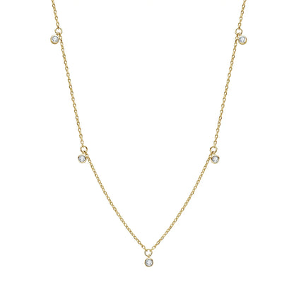 2.5mm 3mm Moissanite Diamond Necklaces Real Silver Chain 925 for Women Jewelry Plated 18K Gold Choker Birthday Gift