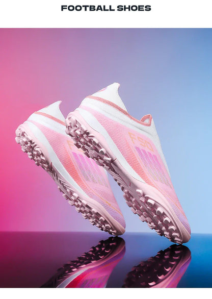 Men Soccer Shoes Training Football Boots Indoor Sneakers TF Long Spikes Match Futsal Ultralight Breathable Cleats Drop Shipping
