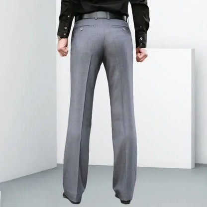 Brown Plus Big Size Male Suit Trousers Straight Men's Summer Pants Up Elegant 2025 Korean Style Clothes Classic Reviews Many