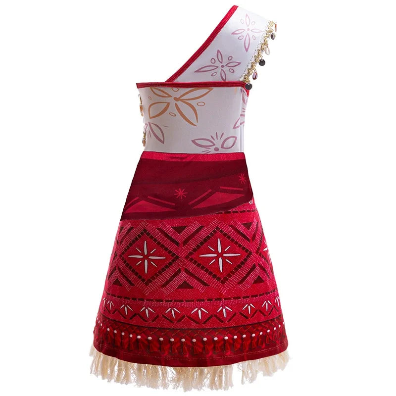 New Movie Moana 2 Girl Dress 2026 Halloween Party Ocean Adventure Costume Princess Clothes Children Vaiana Outfit Dress