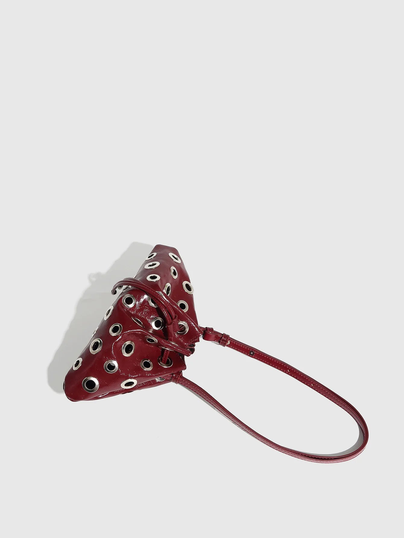 Hollow Rivet Designer Shoulder Bag Designer Luxury Bags Women 2025 Drawstring Bucket Bags High Quality Handbags Mini Purses Chic
