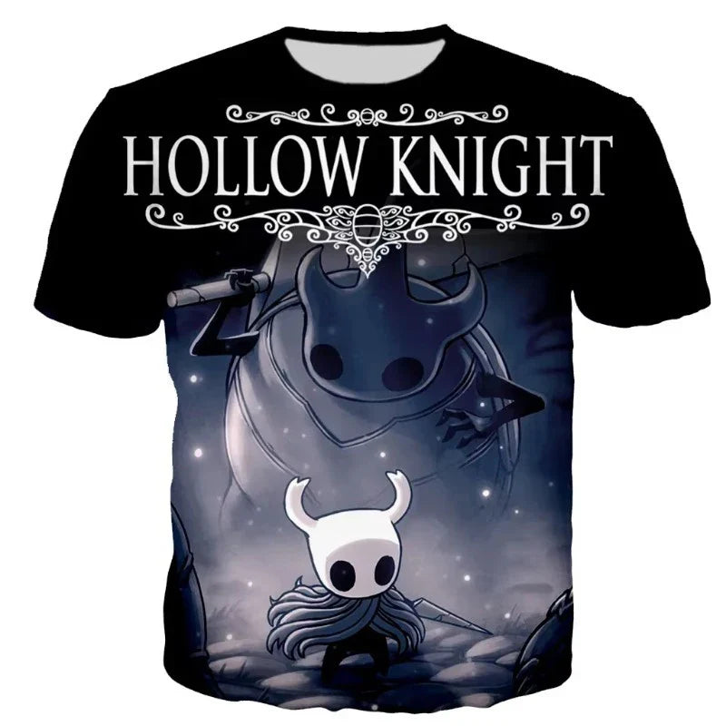 Game Hollow Knight 3D Print T-Shirts Summer Men Women Casual Fashion Oversized Short Sleeve T Shirt Male Tees Tops Man Clothing