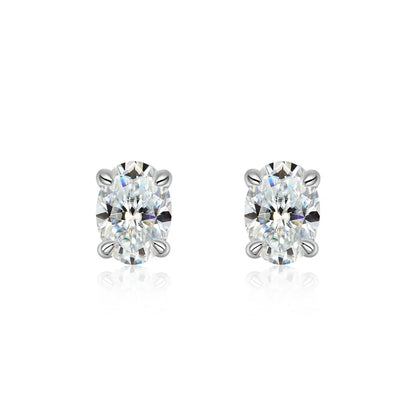 1ct-4ct Real Moissanite Earrings S925 Sterling Silver Earrings For Women Wedding Engagement Party Jewelry
