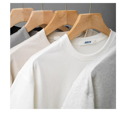 Upf50+ Sorona Fabric Coolness T-Shirt Men Short Sleeve Summer Sun Ice Silk Solid Color Antibacterial Tshirt Men's Clothes