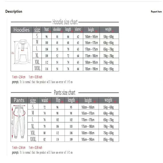 Winter and autumn fleece thickened hooded pullover sweater jacket for men, casual sports outfit, two-piece set for men