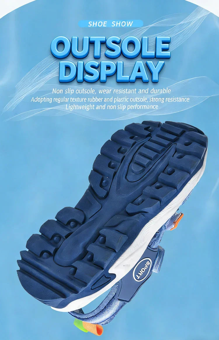 Summer Boys Closed-Toe Sandals Non-Slip Soft Sole Water Shoes for Beach Walking Outdoor Play Comfortable Kids Casual Sandals