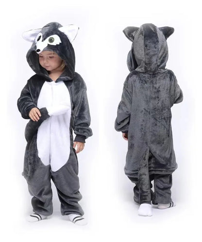 Cartoon Kigurumi For Kids Animal Onesies Children Pyjamas Halloween Cosplay Costumes