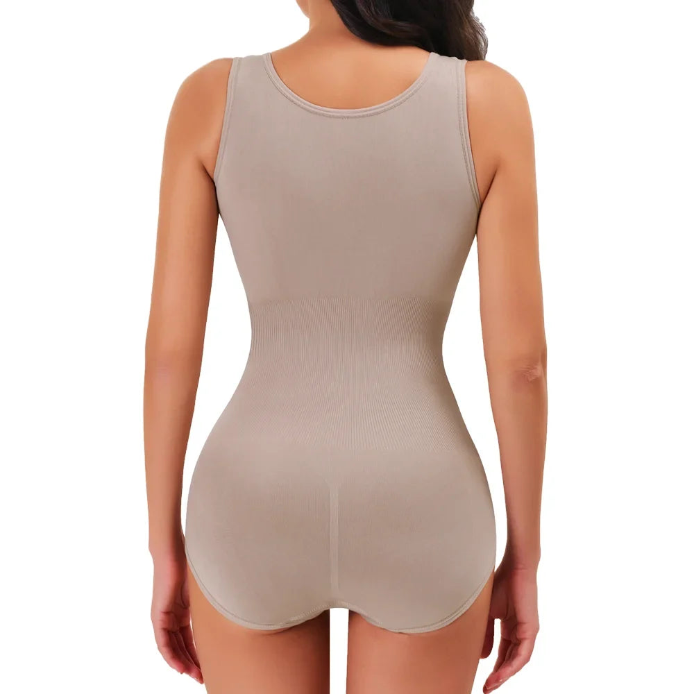 Women Bodysuit Shapewear with Hooks Belts Tummy Control Fajas Body Shaper Waist Trainer Belly Slimming Cincher Corset Tops