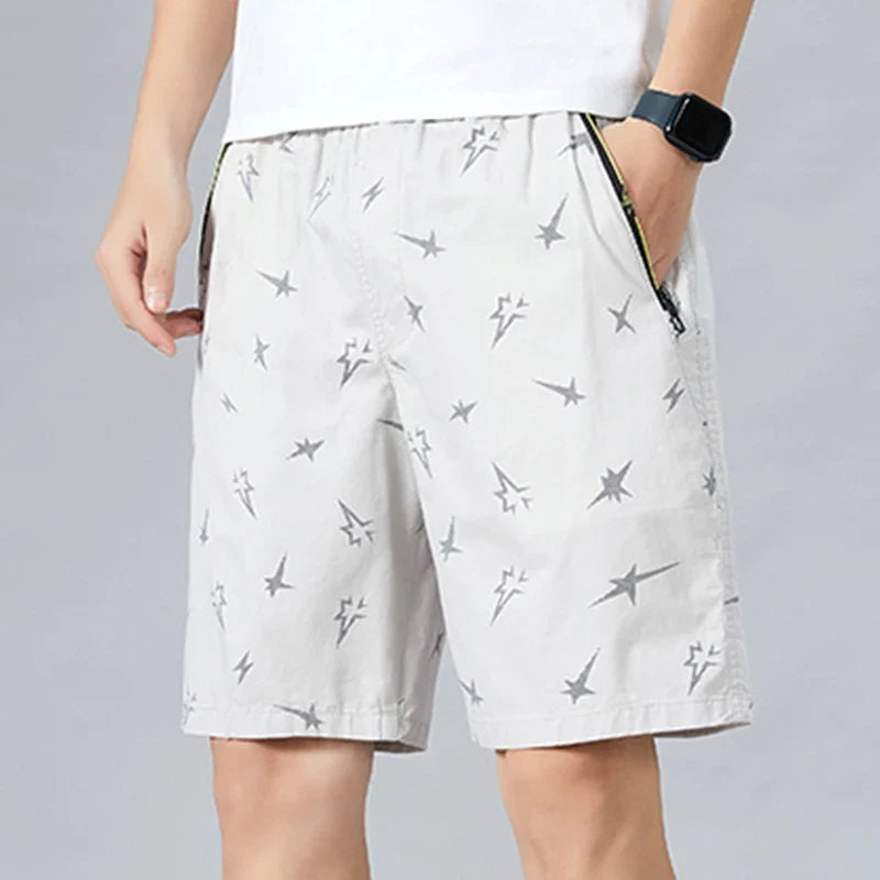 Summer Men's Beach Shorts Loose Casual Sports Jogger Shorts Big Size 6XL Man Print Shorts Swimsuit Quick Dry  Board Shorts