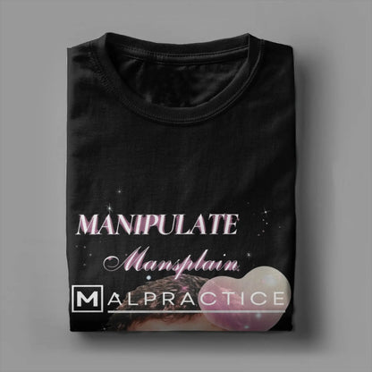 Manipulate Mansplain Malpractice House MD Dr Gregory House T-Shirt Summer  Fashion T Shirts Men's Clothing Short Sleeves Tops