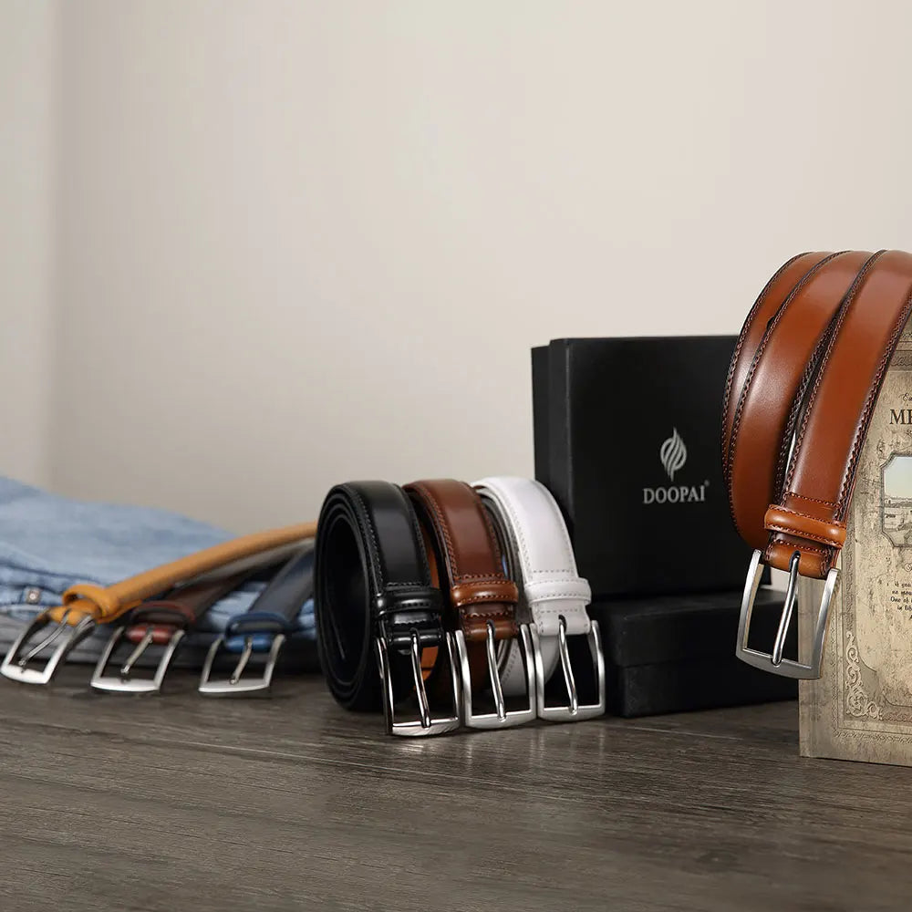 125cm Plus Size Men Belts High Quality Genuine Leather LONG Large Pin Buckle Metal Automatic Buckle Fashion Designer 2023New