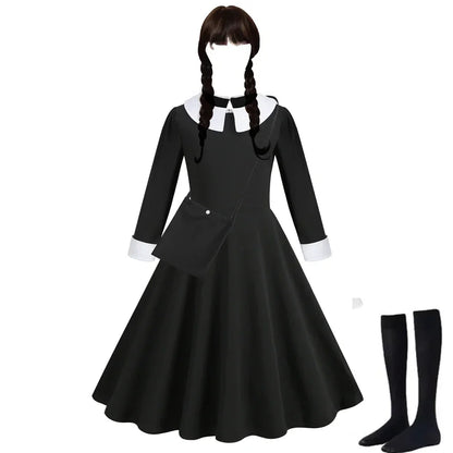 Halloween Dress Girl Costume for Girls Black Dress