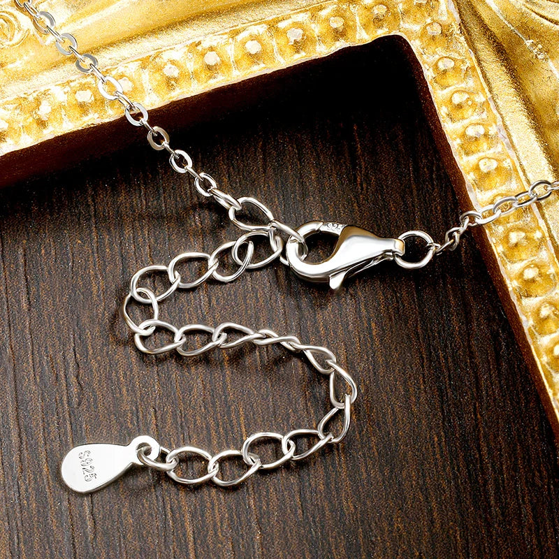 2mm Moissanite Necklaces for Women Long Bar Line Pendant Drop Y Chain Dainty Jewelry GRA s925 Sterling Silver Necklace