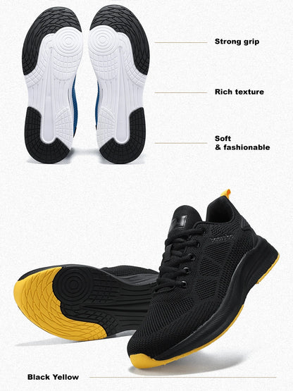 Men Running Shoes Brand Male Designer Mesh Casual Sneakers Lightweight Lace-Up New Male Outdoor Sports Tennis Shoe