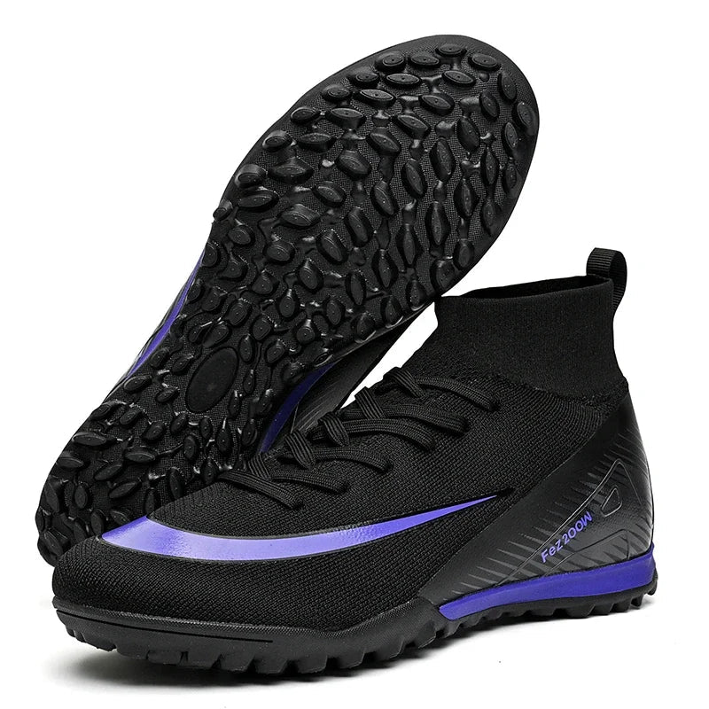 New Men Football Boots Match Long Spikes Soccer Shoes Cleats Boys Comfortable Training Sport Adult Breathable Outdoor Non Slip