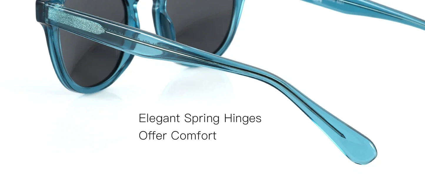 Classical High-quality Acetate Polarized Sunglasses Unisex UV400 Protection Shade Retro Round Sun Glasses ZS6211