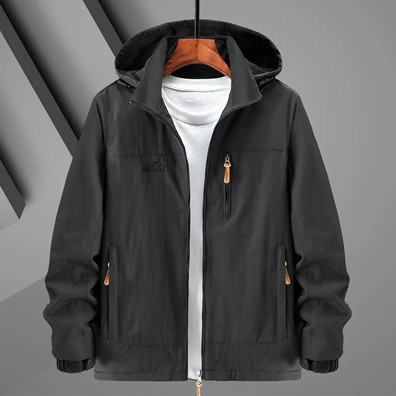 Casual Warm Military Tactical Coat Men Large Size Jacket Autumn Winter Padded Thickened Outdoor Punching Hiking Jacket Men's Top