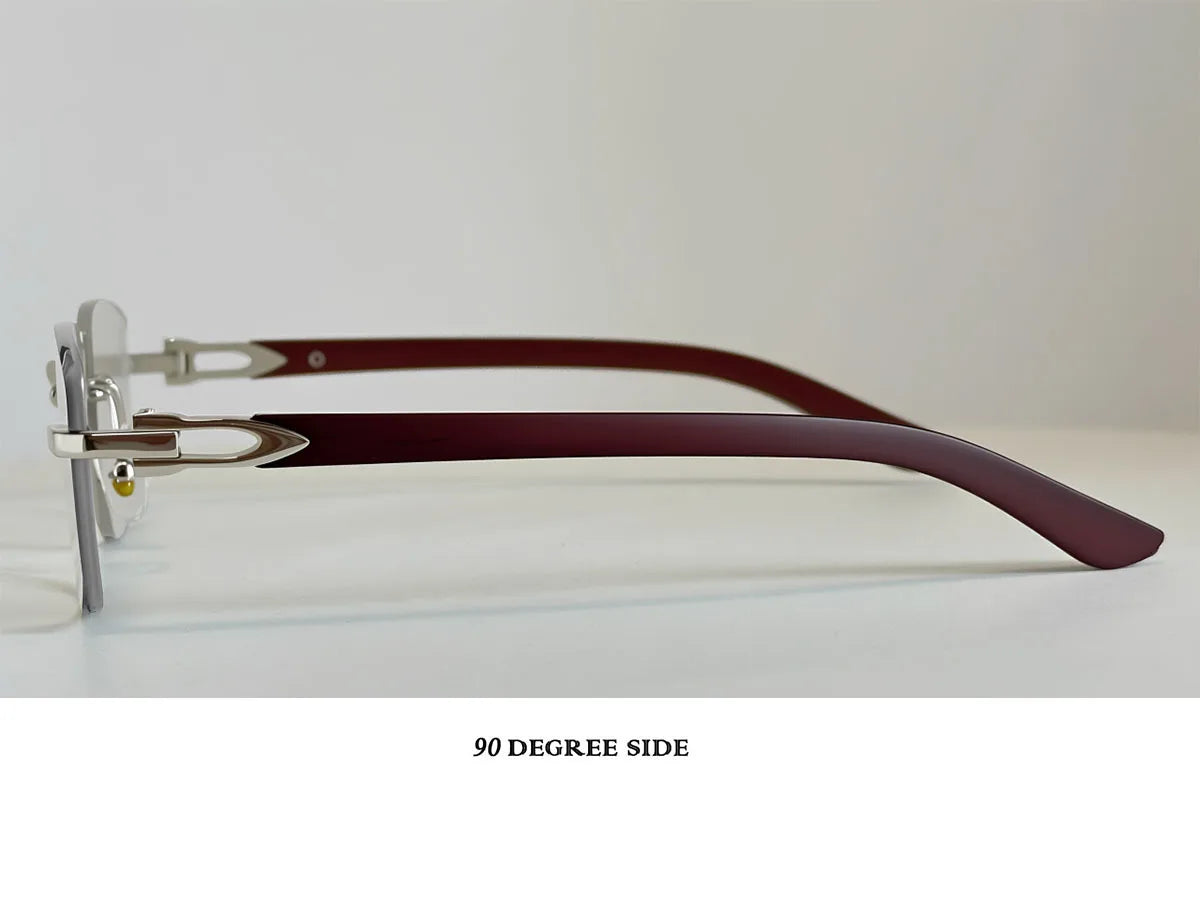 Rimless Sunglasses Women Trendy Gradual Change Square Fashion Glasses Luxury Vacation Sunscreen Sunglass Men Lentes De Sol Mujer