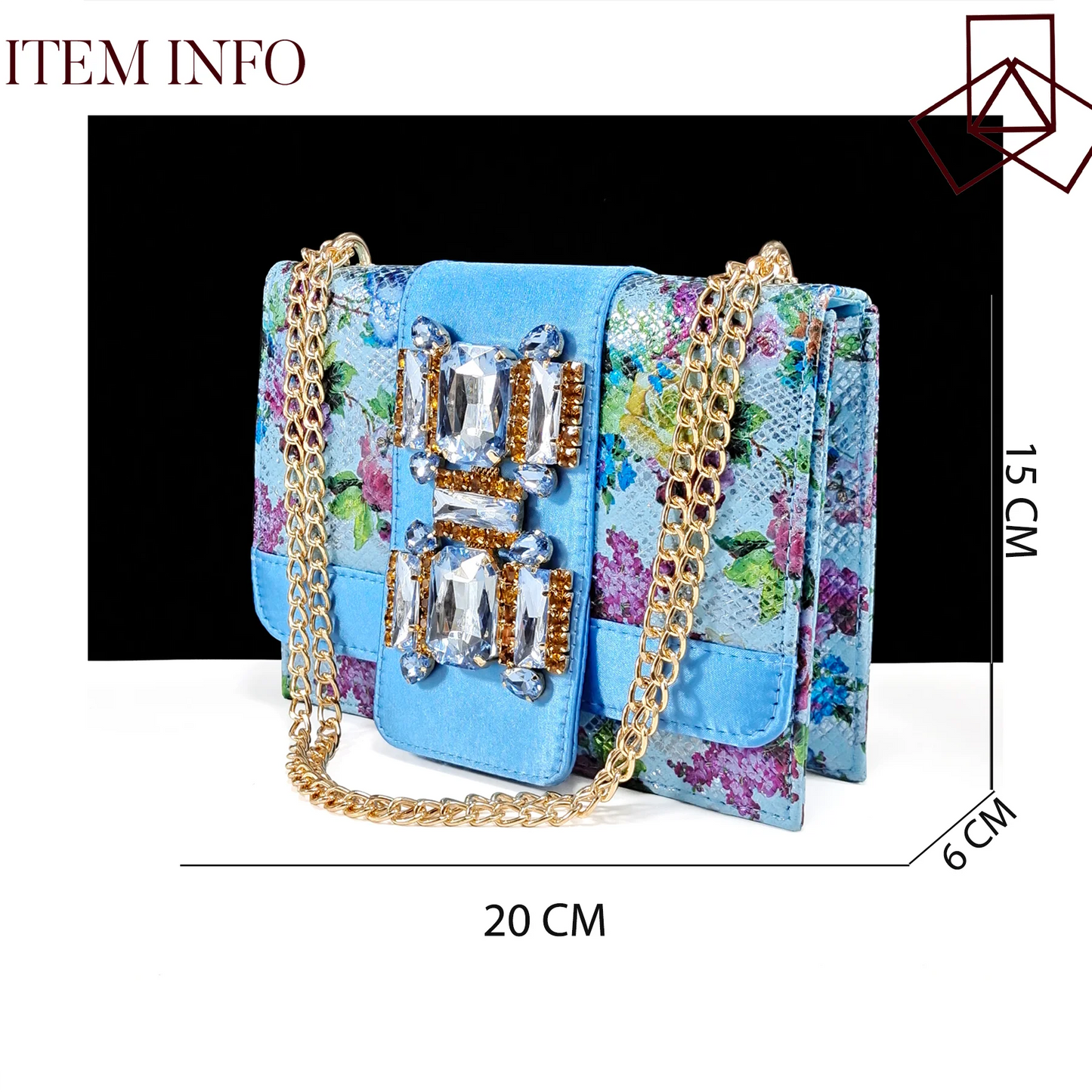 Nigeria Fashion Luxe Sky Blue Peep-Toe Heels & Three-Dimensional Bag Set – Perfect for Elegant Events