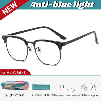 New Models of Versatile Anti-blue Light Glasses Fashion Eyeglasses Frame Simple Retro Can Be Customized Prescription
