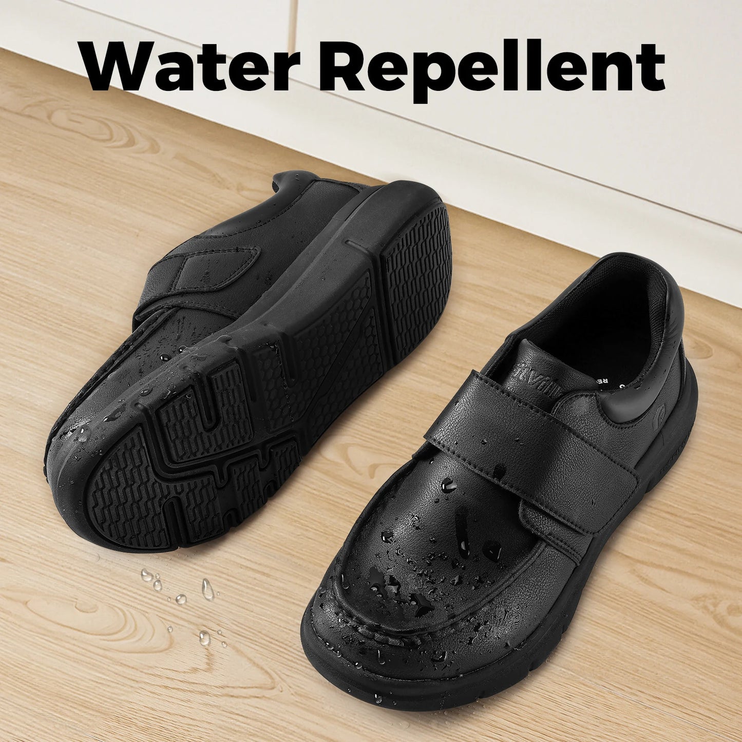 Wide Fit Men's Leather Shoes Diabetic Walking Shoes Oxford Shoes Formal Business Shoe Comfortable All Day Wear