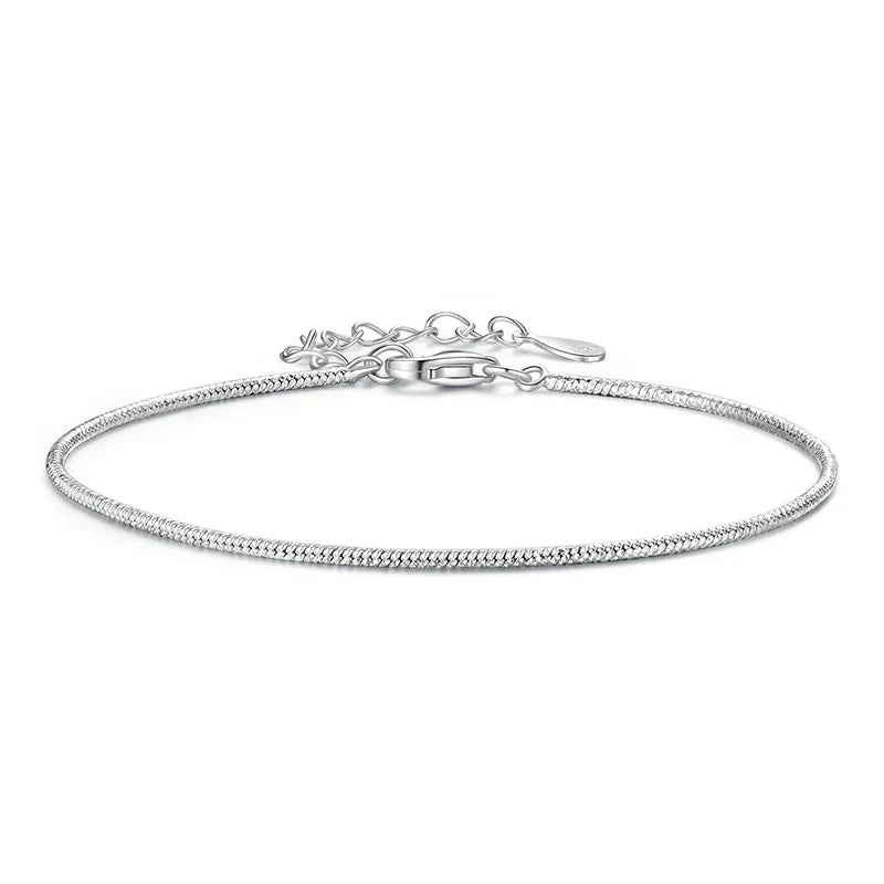 925 Sterling Silver Adjustable Beads Bracelet Carved Round Charm Wrist Chain for Girls Lightweight Cute Gift Fine Jewelry