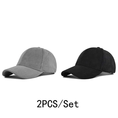 Fashion Baseball Caps For Men Women Autumn Winter Solid Retro Snapback Hip Hop Hat Unisex Street Adjustable Sun Visor Caps