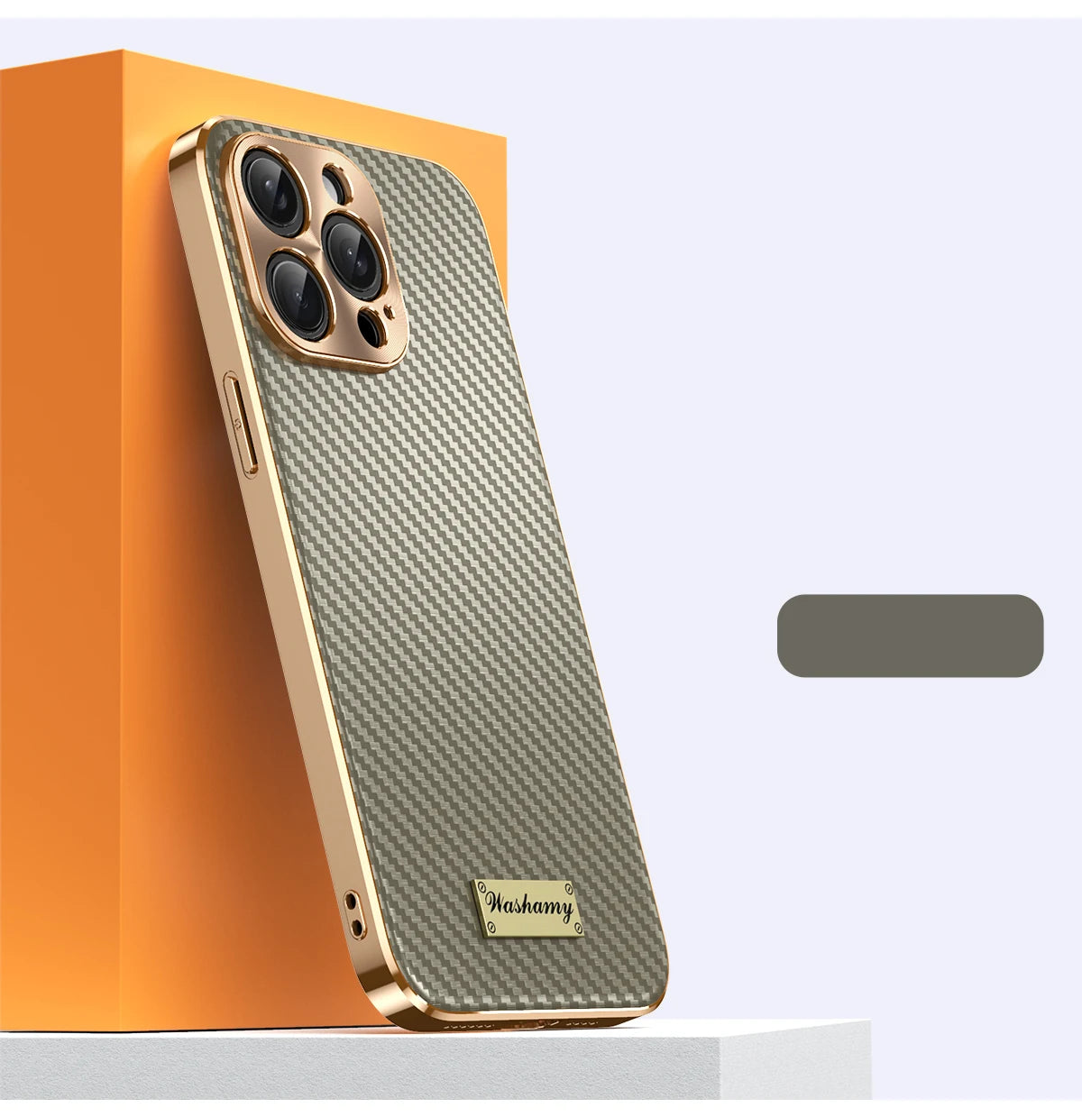 Luxury Plating Leather Carbon Fiber Texture Phone Case For iPhone 17 16 15 14 13 Pro Max Plus 17Air Alloy Lens Shockproof Cover