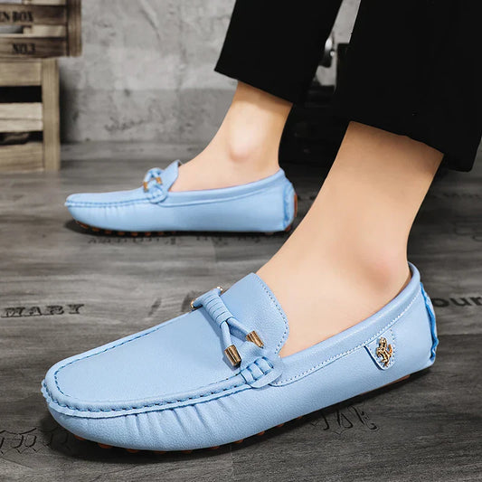 Summer Mens Fashion High Quality Outdoor Casual Leather Shoes Comfortable Breathable Classic 2024 New Slip on Men's Shoes