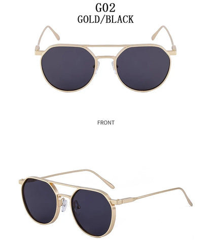 Heavy Metal Sunglasses For Men Round Steampunk Sunglasses Women Trendy Luxe Punk Fashion Glasses Gafas De Sol Hombre Zonnebril