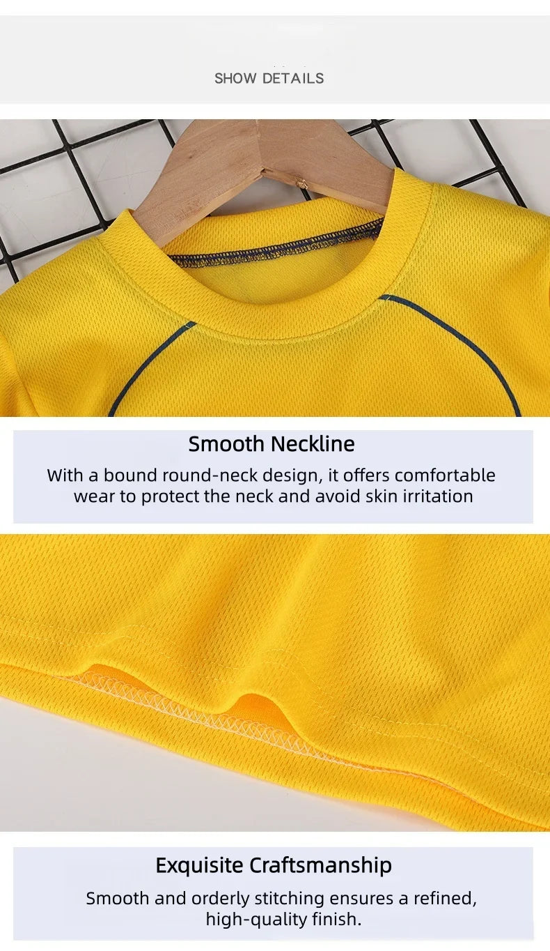 Boys Breathable Sportswear Set Summer 1-8Y Children 2pcs Clothes Printed T-shirt and Shorts for Running Kids Sports suit