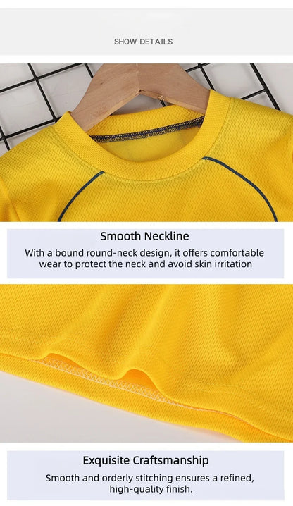 Boys Breathable Sportswear Set Summer 1-8Y Children 2pcs Clothes Printed T-shirt and Shorts for Running Kids Sports suit