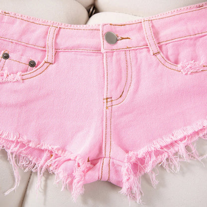 26 New Summer Fashion Sexy Low Waist Ripped Women's Denim Shorts Hot Pants Jeans Booty Shorts