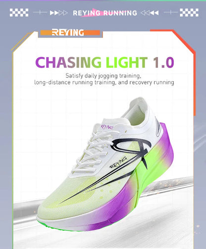 Marathon Full Length Carbon Plate Running Shoes Men Cushion Shock Absorbent Triple Rebound Outdoors Road Sports Shoes