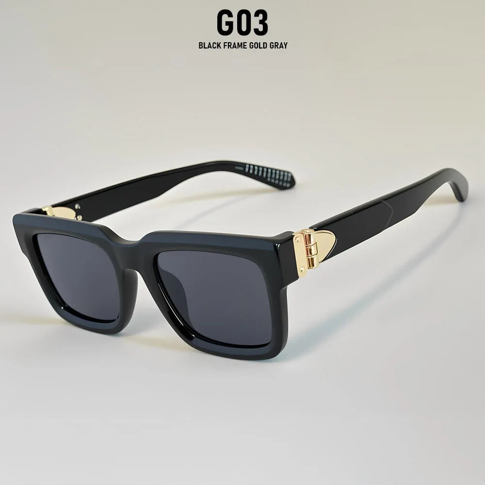 Blue Square Sunglass Men Luxury 2026 Sunglasses Women Trendy Woman Vintage Designer Fashion Glasses Gafas De Sol Hombre Lunette