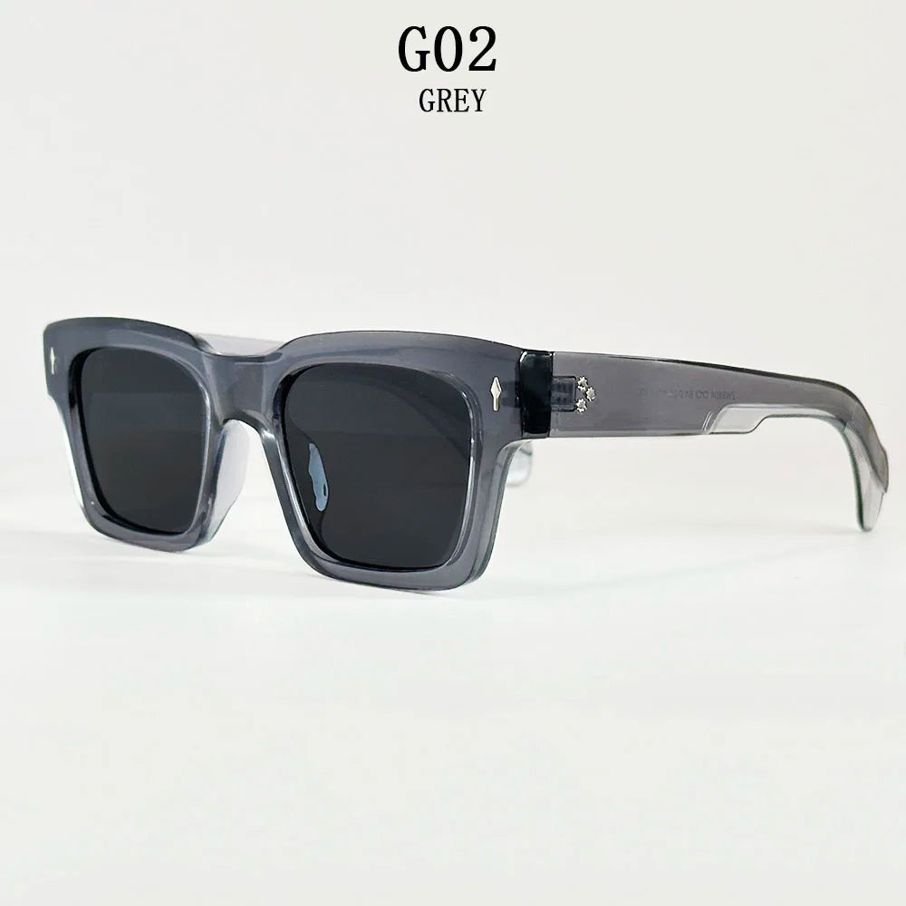 Vintage Square Sunglass Men Vacation Fashion Glasses Retro Sunglasses Women Trendy Fashion Glasses Gafas De Sol Hombre Zonnebril