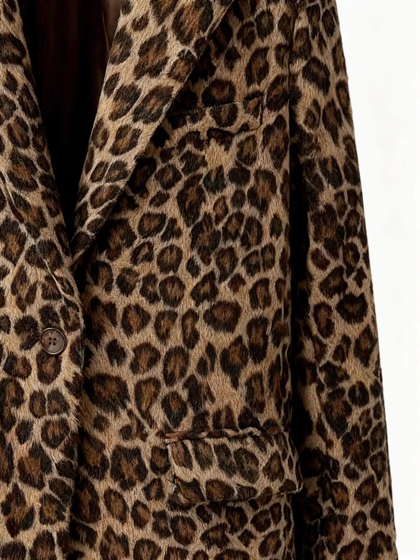 Men's Suits Leopard Blazer Luxury Casual Peak Lapel Single Breasted Slim Fit 1 Piece Jacket Party Handsome Customized Sport Coat