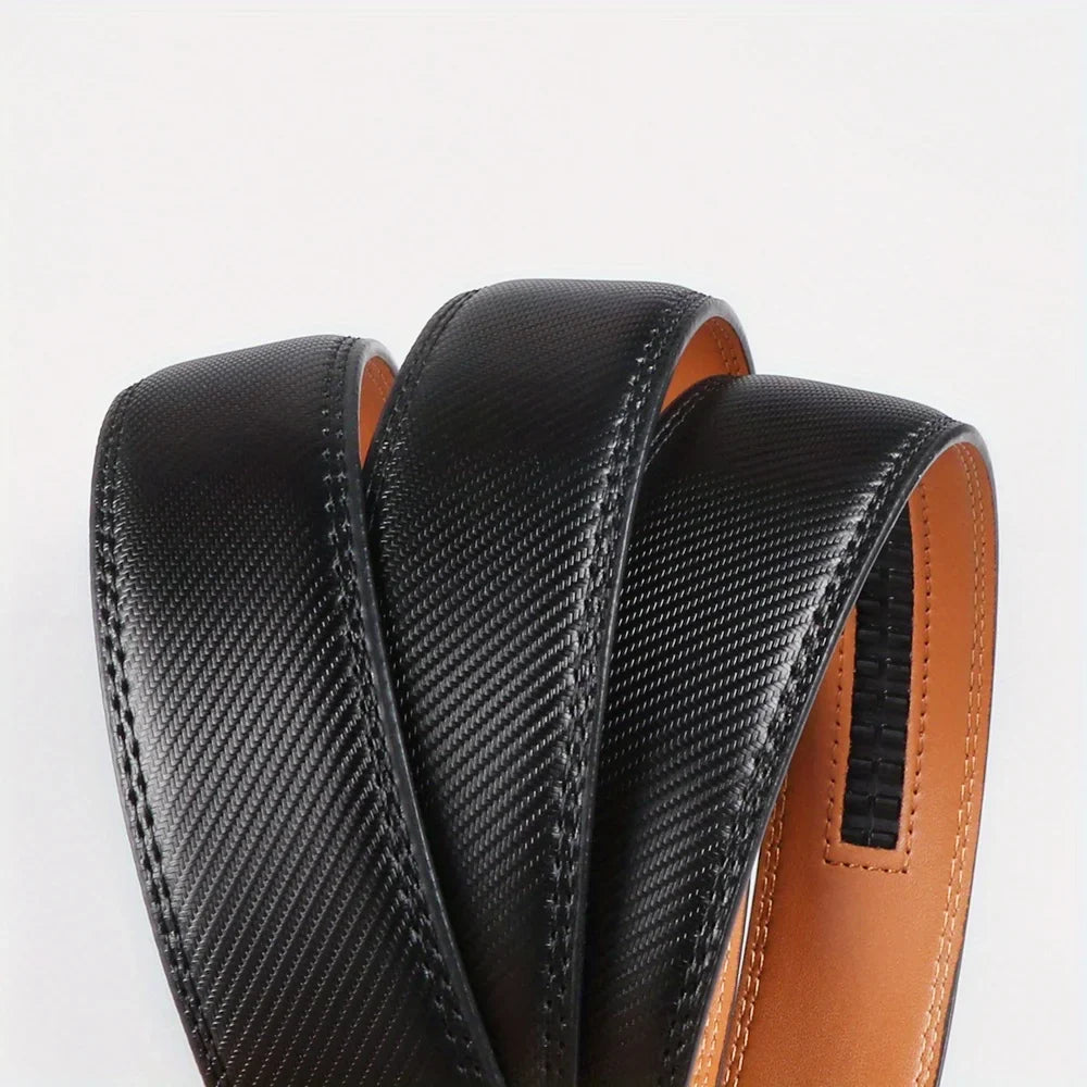 Men's Genuine Cowhide Belt With Automatic Buckle