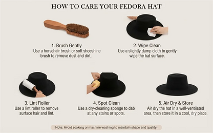 Elegant Women Men Flat Top Wide Brim Fedora Hat Autumn Winter Fedoras Boater Hat Church Panama Hats
