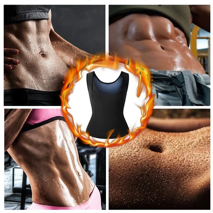 Suit for Women Body Shaper Heat Trapping Vest  Weight Loss Workout Shirt Tank Top Slimming Women Shapwear Training
