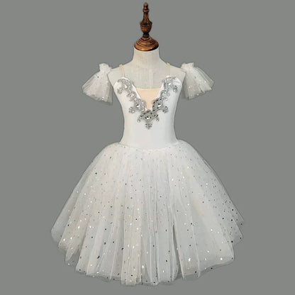Girl Ballet Dress Dance Costumes Kids Outfit Vestidos Performance Party Baby Clothing Summer Girls Dresses Tutu Children's Day