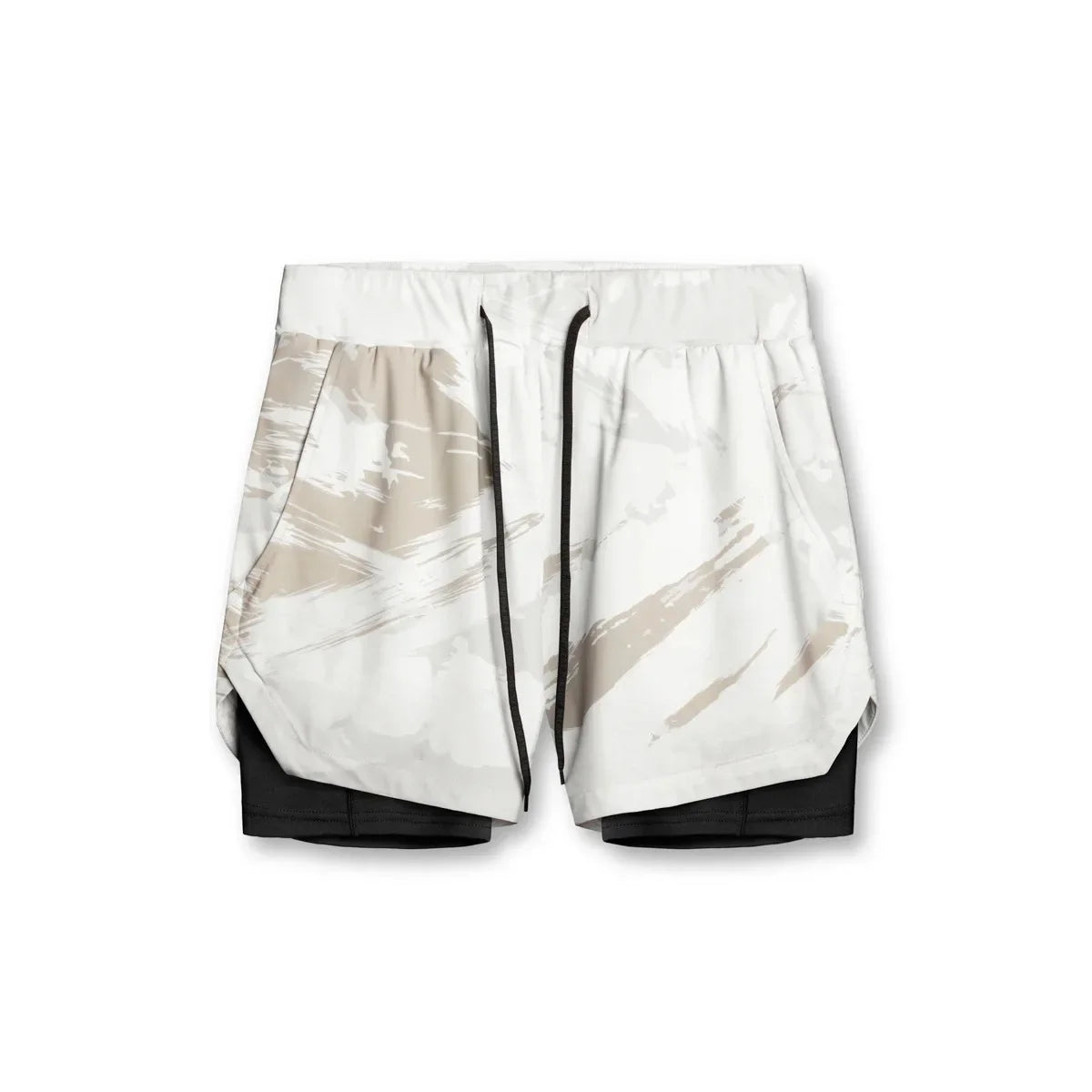 Fashion Gym Shorts for Men Clothing Casual Sweatpants Outdoor Running and Cycling Breathable Double-layer Shorts Men
